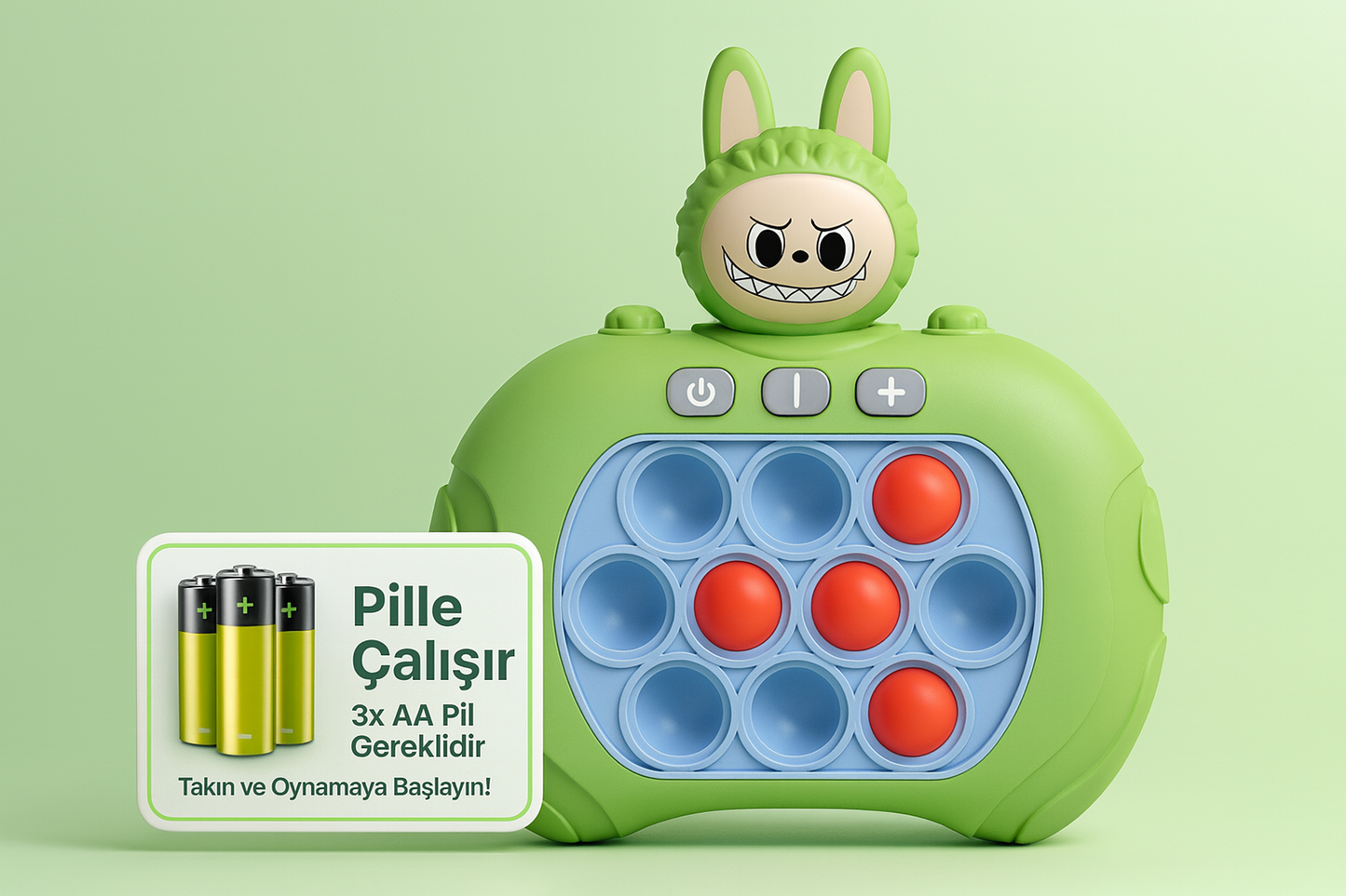 Konsol Popit Labubu Model Yeşil